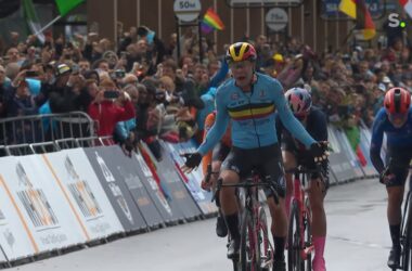 Lotte Kopecky championne du monde Zurich 2024 - Capture VRT