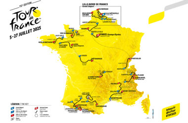 La carte générale de la 112e édition du Tour de France masculin - Photo : ASO