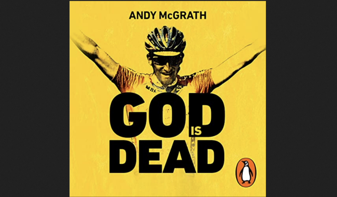 La couverture "Audible" du livre "God is Dead" d'Andy McGrath - Crédit : Penguin Books