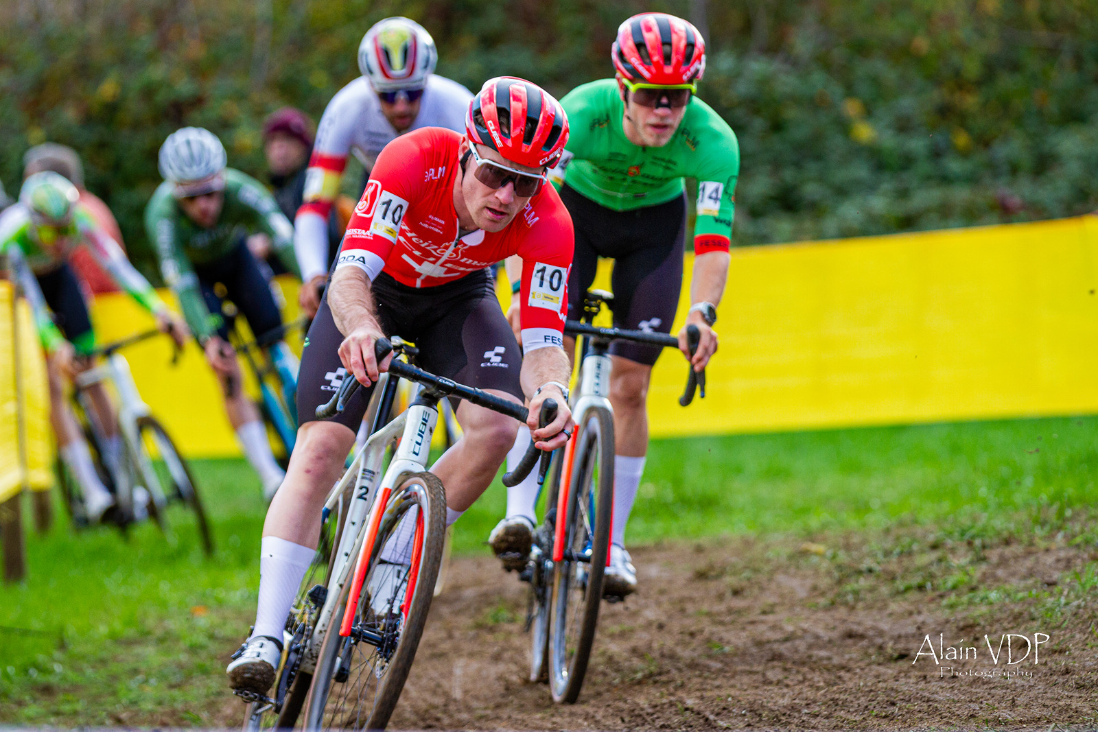 Le champion de Suisse Kevin Kuhn (Heizomat-Cube) lors du cyclo-cross d'Overijse, le 26 octobre 2025 - Photo : Alain Vandepontseele/Alain VDP Photography