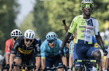 L'Érythéen Biniam Girmay (Intermarché-Wanty) gagne la 3e étape du Tour de France 2024, sur laquelle Arnaud De Lie (Lotto) termine 3e. - Photo : ASO/Charly Lopez